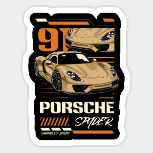 918 Spyder Porsche Sticker